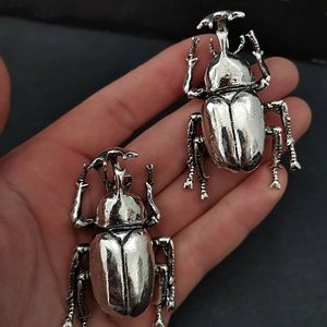 Silver Beetle Ear Weights